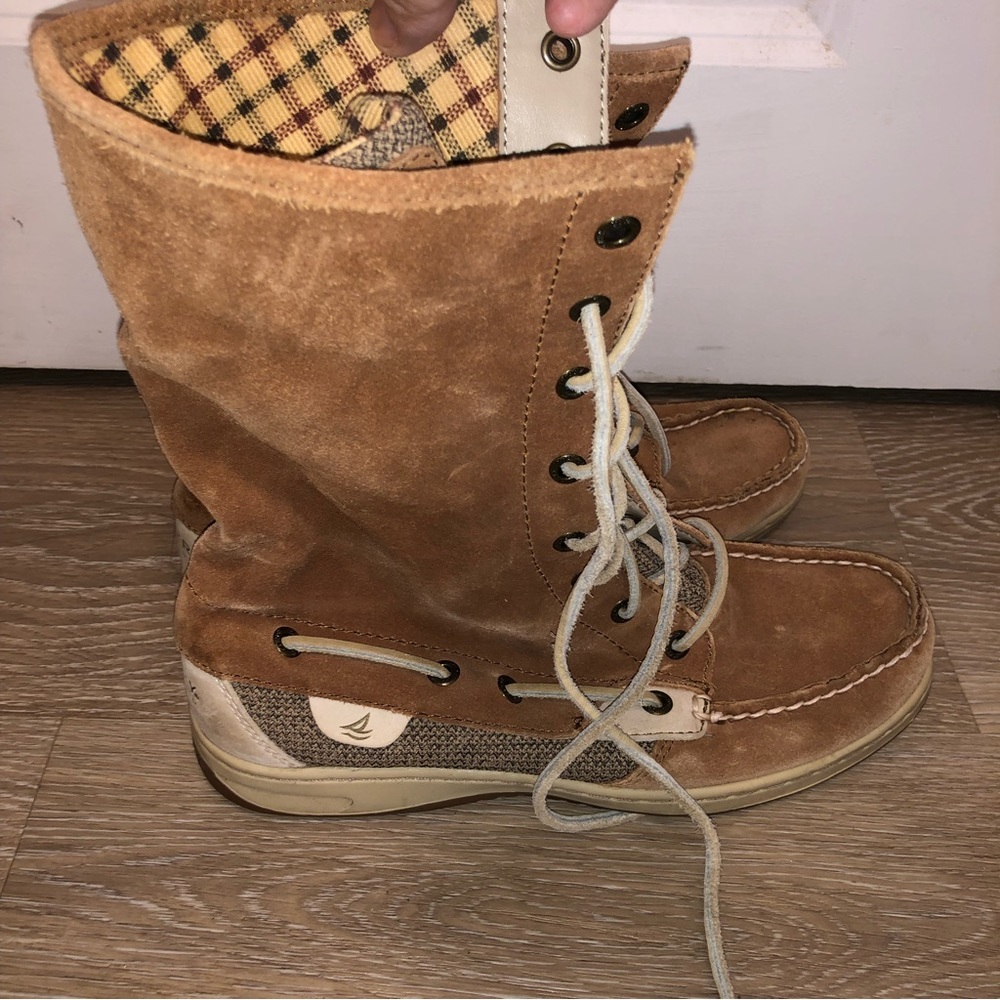 Sperry top sider ladies leather boots size 7